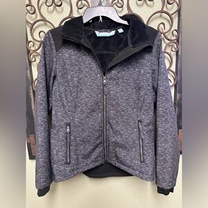 Free Country soft shell lightweight removable hood water & wind resistant jacket